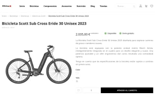 Scott Sub Cross Eride 30 Unisex 2023 S por 2035€
