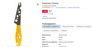 Boska Kaasmes Cheesy voor €5,49 bij Amazon