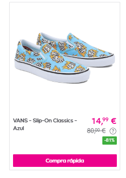 Zapatillas Vans adulto desde tan solo 14,99€