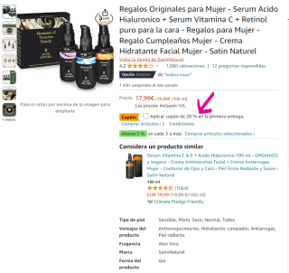 Set de regalo de belleza premium sérum facial por 5,99€