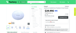 Audífonos Inalámbricos Freebuds 5i Azul Huawei por $39.990