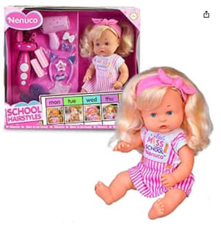 Muñeco Famosa Nenuco Peinaditos para el cole por 29.99€