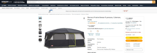 Barraca Coleman, modelo Prairie Breeze para até 9 pessoas - R$ 2.899,99