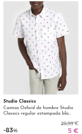 Studio Classics - Prendas para ellos por 5€ y 7€