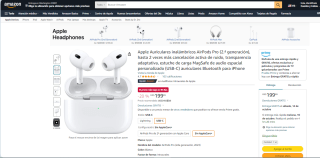 Audífonos inalámbricos Apple AirPods Pro 2da Generación por $199,99