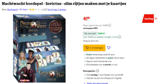 Nachtwacht Invictus bordspel voor €4,99 bij Bol