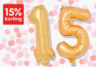 15% korting bij HEMA dit weekend