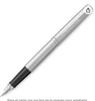Pluma estilográfica Jotter Stainless Parker Acero por 14,97€
