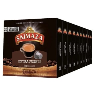 10 cajas de 20 cápsulas compatibles Nespresso de Saimaza Extra Fuerte por 24.25€