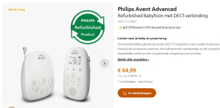 Refurbished Babyfoon met DECT-verbinding voor €64,99 in de Philips store