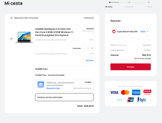 Portátil HUAWEI MateBook D 16 2024 por solo 584,10€