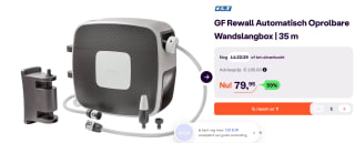 GF REWALL Automatisch oprolbare wandslangbox 35 m voor €79,95 bij Ibood