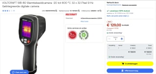 VOLTCRAFT WB-80 Warmtebeeldcamera voor €129 bij Conrad