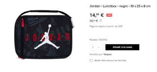 Fiambrera Nike Jordan LUNCH por 14.99€