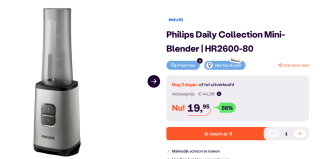 Philips Daily Collection HR2600/80 - Mini-blender voor €19,95 bij iBOOD