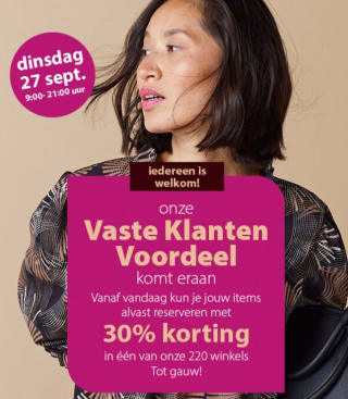 30% korting voor vaste klanten bij terStal