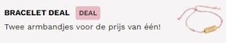 1+1 gratis op geselecteerde armbanden bij My Jewellery