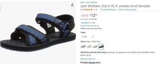 Jack Wolfskin ZULU VC K - Outdoor kids sandalen voor €12,90 bij Amazon