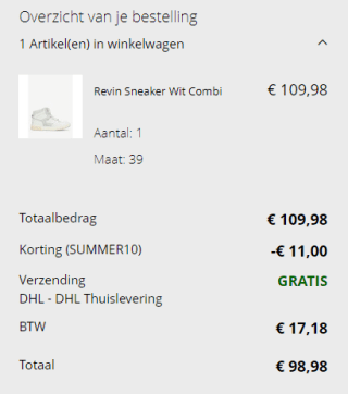 10% extra korting op de sale van Shabbies