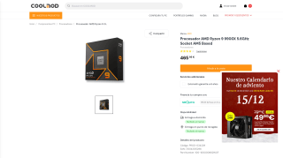 AMD Ryzen 9 9900X por 465,95€