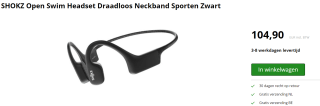 SHOKZ Open Swim Headset voor €104,90 bij Twaiko