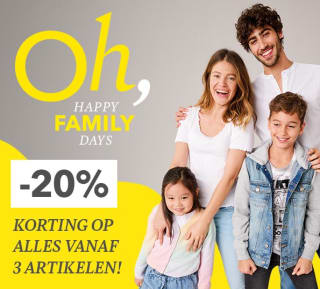 20% korting op alles bij aankoop van 3 artikelen bij Takko Fashion