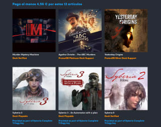 5 videojuegos de misterio e intriga PC por tan solo 1€