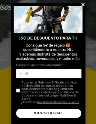 5€ descuento para tu primer pedido