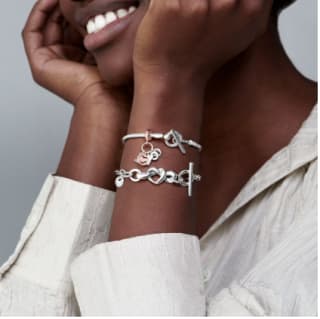 Bracelet Maille Serpent Fermoir en T Pandora Moments à 69€