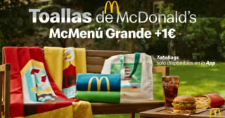 Toalla gratis con Mc Menú + 1€