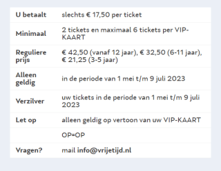 Tickets voor Walibi tickets voor maar €17,50 met Vriendenloterij vip-kaart