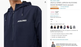 JACK & JONES Bomber jackets voor €24,99 bij Amazon