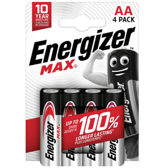 Energizer MAX 4 pilas AA larga duración por solo 1,99€