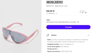 Gafas de Sol MOSCHINO MOS157/S por 69€