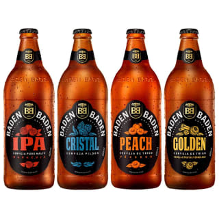 Kit de Cerveja Baden Baden de 600ml com 4 sabores distintos - R$ 59,60