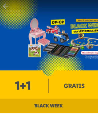 1+1 gratis op alle speelgoed met Lidl plus app