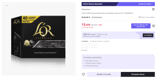 Onyx L'OR 40 Cápsulas Maxi Pack por 8.75€