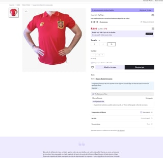 Polo Adulto Selección Oficial Real Federación Española de Futbol por 6,55€