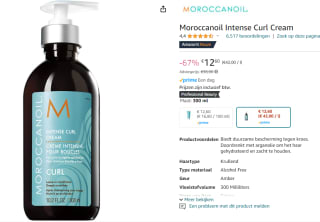 Moroccanoil Intense Curl Haarcrème - 300 ml voor €12,60 bij Amazon