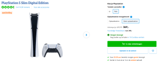 SONY PlayStation 5 Console Slim - Digital Edition voor €369 bij Coolblue