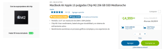 MacBook Air 13" M2 256GB SSD por $14,999 en Sam's Club