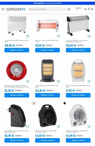 Hasta -40% de Descuento Calefacción en Orion91.