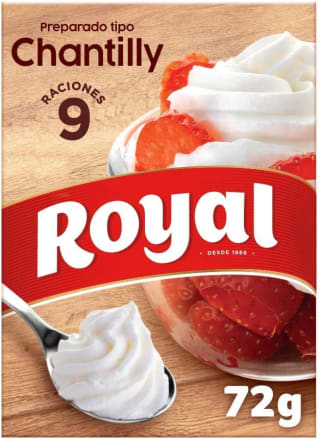 Royal Crema Chantilly, Preparado en Polvo 9 Raciones, 72g por 1.79€