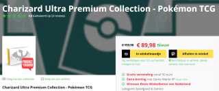 Pokémon Ultra Premium Collection Charizard - Pokémon Kaarten voor €89,98 bij Gamemania