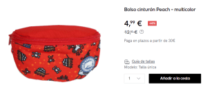 Riñonera Kukuxumusu Peach por 4.99€