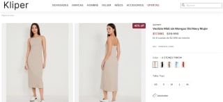 Vestido Midi Sin Mangas Old Navy Mujer por $17.990