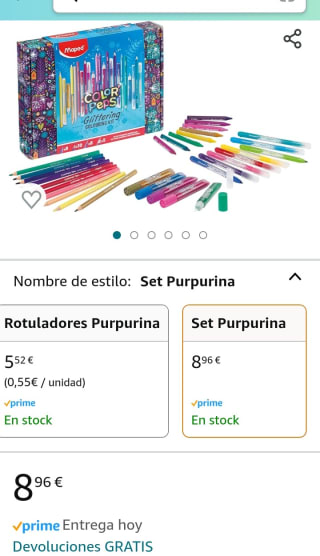 Maped Set de Pinturas por 8,96€.