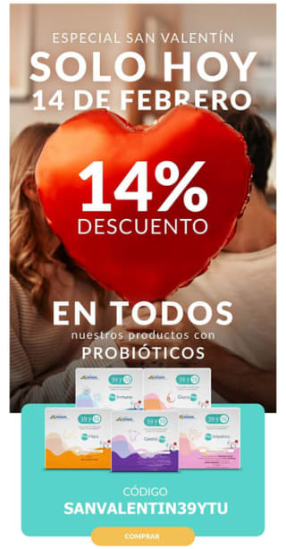 14% Dto en todos los productos con probióticos