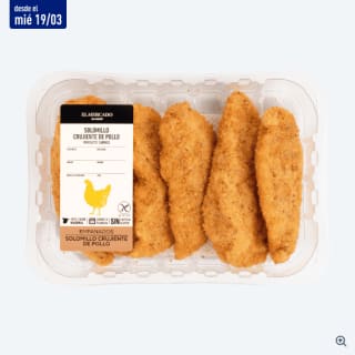 Solomillo de pollo crujiente sin gluten ni lactosa por solo 3,49€ en Aldi