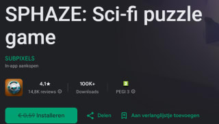 Puzzelgame SPHAZE voor Android gratis